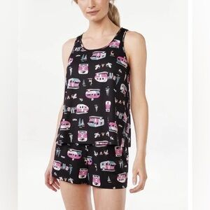 Black and Pink Women's Pajama Set